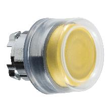 Testa pulsante D.22 - sporgente  gialla - (silicone trasparente) - SCHNEIDER ELECTRIC ZB4BP5 product photo