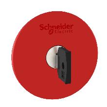 Testa pulsante D.22 -sblocco a chiave - fungo D. 60 - rossa - Ronis 455 - SCHNEIDER ELECTRIC ZB4BS964 product photo