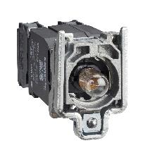 Corpo per pulsante luminoso D.22 - lampadina BA 9S 1NO+1NC - SCHNEIDER ELECTRIC ZB4BW045 product photo