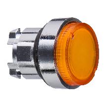 Testa pulsante luminoso D.22  - GIALLO- per LED universale - SCHNEIDER ELECTRIC ZB4BW153 product photo