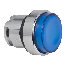 Testa pulsante luminoso D.22 - blu- per LED universale - SCHNEIDER ELECTRIC ZB4BW163 product photo