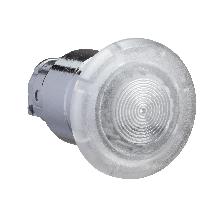 Testa pulsante luminoso D.40 D.22  - bianco- per LED universale - SCHNEIDER ELECTRIC ZB4BW413 product photo