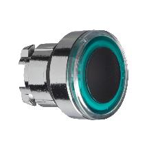 Testa pulsante luminoso D.22 - verde- per LED universale - SCHNEIDER ELECTRIC ZB4BW933 product photo