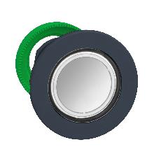 Harmony XB5, testa pulsante luminoso bianco Antimicrobico D.30 filopannello, in plastica, ad impulso, senza marcatura- per LED universale - SCHNEIDER ELECTRIC ZB5FW313 product photo