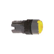 Testa pulsante luminoso circolare D.16 - filo ghiera - giallo - SCHNEIDER ELECTRIC ZB6AW5 product photo