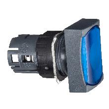 Testa pulsante luminoso rettangolare D.16 - filoghiera - blu - SCHNEIDER ELECTRIC ZB6DW6 product photo