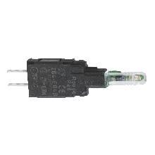 Corpo lampada spia - ZB6 - LED integrato rosso - 12-24 V - SCHNEIDER ELECTRIC ZB6EB4B product photo