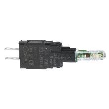 Corpo lampada spia - ZB6 - LED integrato rosso - 230-240 V - SCHNEIDER ELECTRIC ZB6EM4B product photo