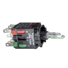 Corpo pulsante luminoso D.16 - LED integrato blu 1NO+1NC - SCHNEIDER ELECTRIC ZB6ZB65B product photo
