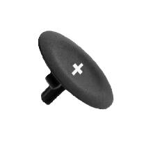 Capsula nera con marcatura + per pulsante circolare D.22 - [prezzo per 100 pz] - SCHNEIDER ELECTRIC ZBA2934 product photo