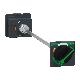 Manovra rotativa rinviata, ComPacT NSX100/160/250 retraibile, manovra nera, lunghezza albero telescopico da 248mm a 600 mm, IP55 - SCHNEIDER ELECTRIC LV429343T product photo Photo 01 2XS