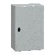 Cassetta in acciaio montata a parete, Spacial S3D, porta piena, con piastra di montaggio, IP66 600X400X250 7035 - SCHNEIDER ELECTRIC NSYS3D6425P product photo Photo 01 2XS