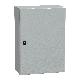 Cassetta in acciaio montata a parete, Spacial S3D, porta piena e piastra di montaggio 700x500x250mm, IP66, IK10 7035 - SCHNEIDER ELECTRIC NSYS3D7525P product photo Photo 01 2XS