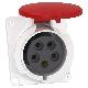 Presa fissa BT da incasso inclinata IP44 32A 380V 3PNT cablaggio rapido - SCHNEIDER ELECTRIC PKY32F435 product photo Photo 01 2XS