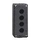 Pulsantiera vuota XAL-D - plastica - 4 fori - SCHNEIDER ELECTRIC XALD04 product photo Photo 01 2XS