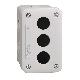 Pulsantiera vuota XAL-E - grigio chiaro - 3 fori - IP54 - PER XB7  D.22 MM - SCHNEIDER ELECTRIC XALE3 product photo Photo 01 2XS