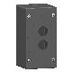 Pulsantiera vuota ambienti aggressivi - nero - 2 fori - 2 fori - SCHNEIDER ELECTRIC XALG02 product photo Photo 01 2XS