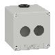 Pulsantiera in metallo grigia  M20 2 fori 22MM 80X80X77 UL CSA - SCHNEIDER ELECTRIC XAPD1502 product photo Photo 01 2XS