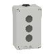 Pulsantiera in metallo grigia  M20 3 fori 22MM 80X130X51,5 UL CSA - SCHNEIDER ELECTRIC XAPD2203 product photo Photo 01 2XS