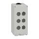 Pulsantiera in metallo grigia  M25 6 fori 22MM 80X175X77 UL CSA - SCHNEIDER ELECTRIC XAPD3506 product photo Photo 01 2XS