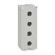 Pulsantiera in metallo grigia  M25 4 fori 22MM 80X220X77 UL CSA - SCHNEIDER ELECTRIC XAPD4504 product photo Photo 01 2XS