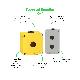 Pulsantiera gialla per arresto di emergenza M20 1 foro 22MM 80X80X51,5 UL CSA - SCHNEIDER ELECTRIC XAPK1201 product photo Photo 03 2XS