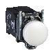 Lampada spia D.22  - IP65 - bianca - lampadina BA 9S - 230V - SCHNEIDER ELECTRIC XB4BV41 product photo Photo 01 2XS