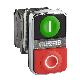 Pulsante D.22 - doppio ad impulso - verde+rosso - luce bianca- 24V- IP40 - SCHNEIDER ELECTRIC XB4BW73731B5 product photo Photo 01 2XS