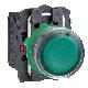 Pulsante luminoso verde D.22 - filoghiera ad impulso - 24V - 1NA+1NC- LED universale - SCHNEIDER ELECTRIC XB5AW33B5 product photo Photo 01 2XS