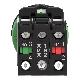 Harmony XB5, pulsante luminoso verde Antimicrobico D.30 filopannello, ad impulso, plastica, LED universale, 24Vac/dc, NO+NC - SCHNEIDER ELECTRIC XB5FW33B5 product photo Photo 04 2XS