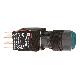 Pulsante luminoso verde D.16 - filoghiera ad impulso - 24V - 1NO+1NC - SCHNEIDER ELECTRIC XB6AW3B5B product photo Photo 01 2XS