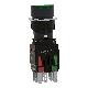 Pulsante luminoso verde D.16 - filoghiera ad impulso - 24V - 1NO+1NC - SCHNEIDER ELECTRIC XB6AW3B5B product photo Photo 03 2XS