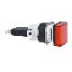 Lampada spia quadrata D.16 - IP65 - rossa - LED integrato - 24V - SCHNEIDER ELECTRIC XB6CV4BB product photo Photo 01 2XS