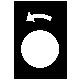 Etichetta - 30x40mm - nero - rotazione sinistra, lento - SCHNEIDER ELECTRIC ZB2BY2922 product photo Photo 01 2XS