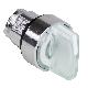 Testa selettore luminoso - 3 posizioni D.22 - bianco- per LED universale - SCHNEIDER ELECTRIC ZB4BK1513 product photo Photo 01 2XS