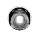 Testa lampada spia D.22  gemme striate bianche- per LED universale - SCHNEIDER ELECTRIC ZB4BV013S product photo Photo 04 2XS