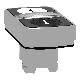 Testa pulsante doppio D.22  - bianca + nera - 0/I - SCHNEIDER ELECTRIC ZB4BW7A1724 product photo Photo 05 2XS