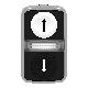 Testa pulsante doppio D.22  - bianca + nera - 0/I - SCHNEIDER ELECTRIC ZB4BW7A1724 product photo Photo 06 2XS