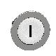 Testa pulsante bianco filo pannello con marcatura I - SCHNEIDER ELECTRIC ZB4FA131 product photo Photo 01 2XS