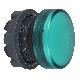 Testa lampada spia D.22 - circolare - gemma liscia verde- per LED universale - SCHNEIDER ELECTRIC ZB5AV033 product photo Photo 01 2XS