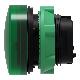 Testa lampada spia D.22 - circolare - gemma liscia verde- per LED universale - SCHNEIDER ELECTRIC ZB5AV033 product photo Photo 09 2XS