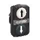 Testa pulsante doppio D.22 - bianco + nero - 0/I - SCHNEIDER ELECTRIC ZB5AW7A1724 product photo Photo 01 2XS