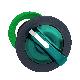 Testa selettore luminoso verde 2 posizioni D.30 - filopannello  - per LED universale - SCHNEIDER ELECTRIC ZB5FK1233 product photo Photo 01 2XS