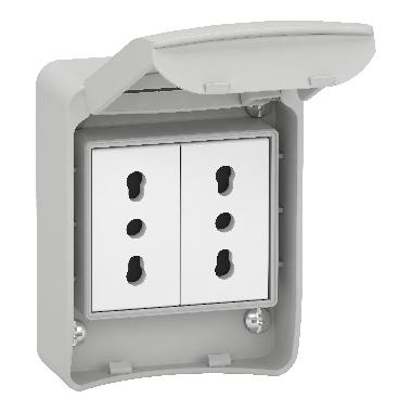 PRESA INC.2XBIVAL.2P+T 230V - SCHNEIDER ELECTRIC 81139 - SCHNEIDER ELECTRIC 81139 - SCHNEIDER ELECTRIC 81139 product photo Photo 01 3XL