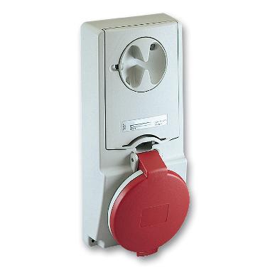 Presa da incasso interbloccata con fusibile Unika IP44 32A 380V 2P+T - SCHNEIDER ELECTRIC 82145 product photo Photo 01 3XL