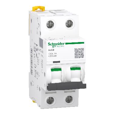 Interruttore magnetotermico iC60L 2P C 4A 15000A - SCHNEIDER ELECTRIC A9F94204 product photo Photo 01 3XL
