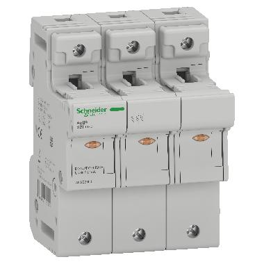 Portafusibile Fuse Disconnector, Acti9 SBI, 3P, 50A, for fuse 14 x 51mm - SCHNEIDER ELECTRIC A9GSB350 product photo Photo 01 3XL