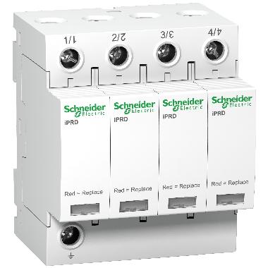 SCARICATORE SPD iPRD8 4P 2,5kA estraibile Tipo 2 e 3 - SCHNEIDER ELECTRIC A9L08400 product photo Photo 01 3XL