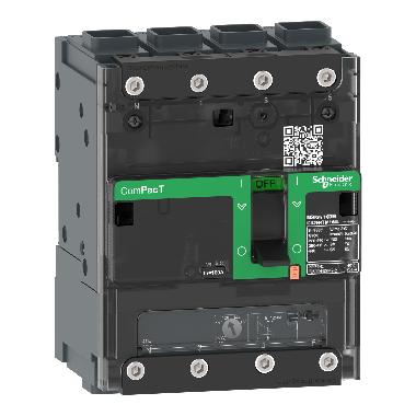 Interruttore, ComPacT NSXm 100E, 16kA/415VAC, 4 poli 3D (neutro non protetto), Sganciatore TMD 100A, connettori EverLink - SCHNEIDER ELECTRIC C11E6TM100L product photo Photo 01 3XL