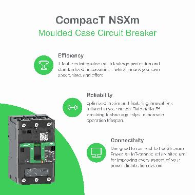 Interruttore, ComPacT NSXm 100E, 16kA/415VAC, 4 poli 3D (neutro non protetto), Sganciatore TMD 100A, connettori EverLink - SCHNEIDER ELECTRIC C11E6TM100L product photo Photo 04 3XL